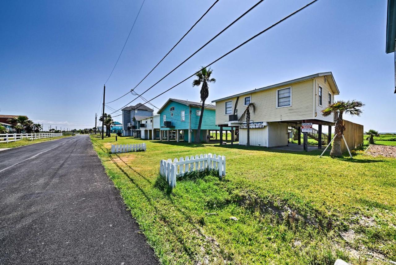 Galveston Beach House With Private Deck And Gulf Views Exteriör bild